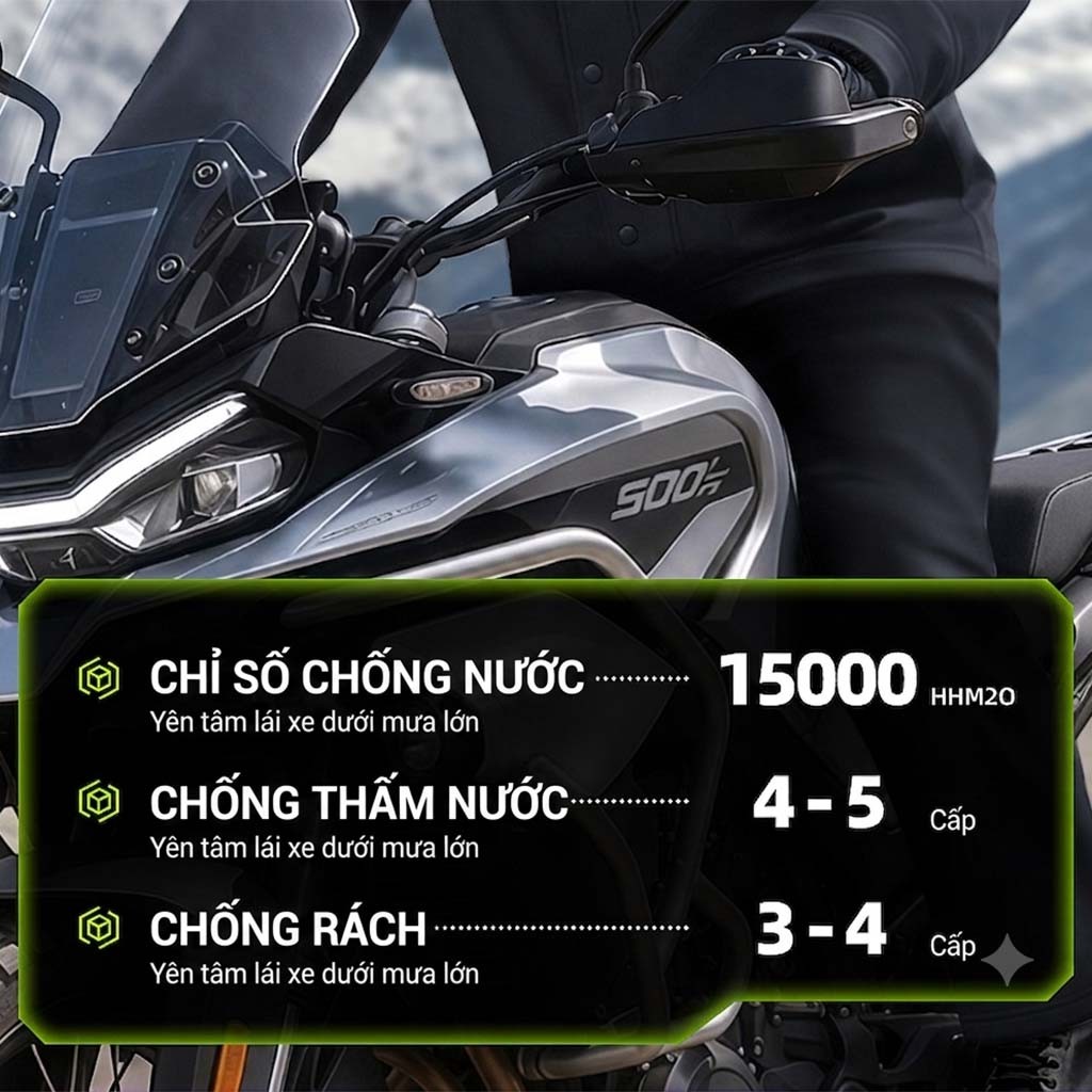 Áo mưa bộ chống nước cao cấp - Ảnh 3