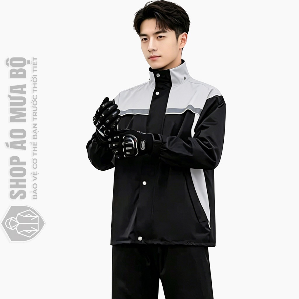 Bộ quần áo mưa 2 lớp hàng hiệu - Ảnh 1