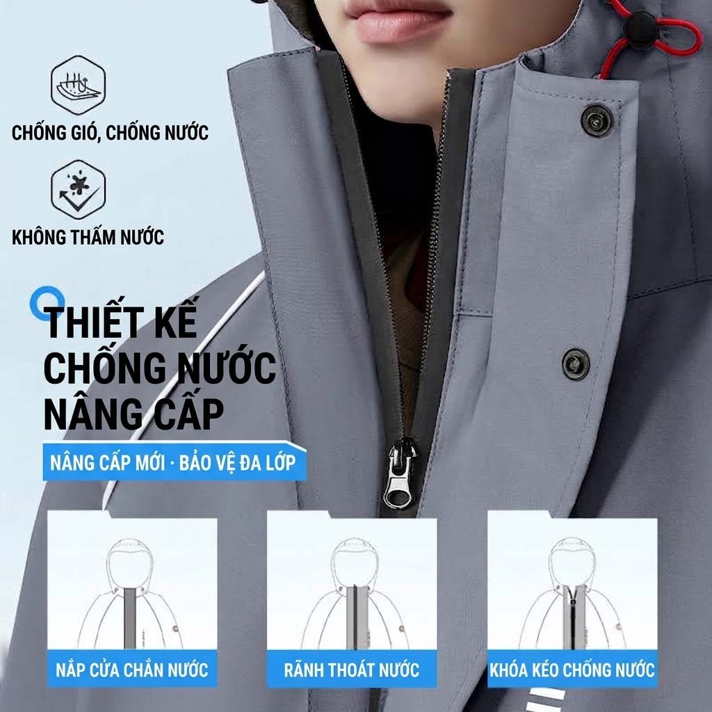 Áo mưa măng tô nam hàng hiệu - Ảnh 0